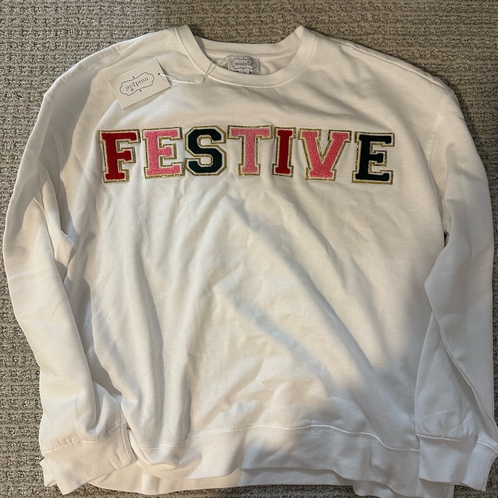 Mudpie “festive” sweatshirt